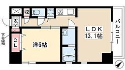 AHビル 1LDKの間取図画像
