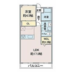 間取図画像 1LDK