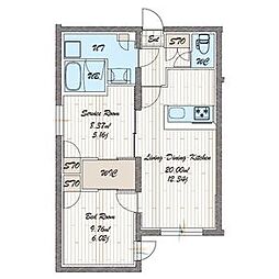 名古屋市千種区内山2丁目マンション 1SLDKの間取図画像