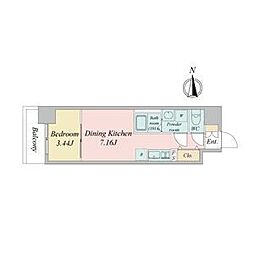 名古屋市中区金山3丁目マンション 1DKの間取図画像