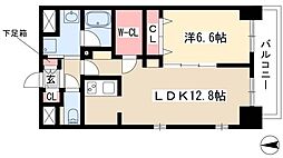 Herencia千代田 1LDKの間取図画像