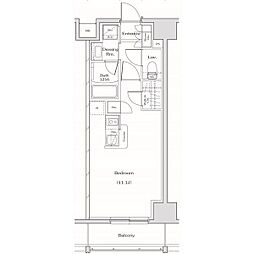 ザ・パークハビオ名古屋松原 1Kの間取図画像