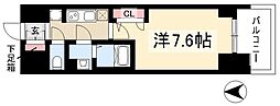 プレサンスTHE久屋大通レジェンド 1Kの間取図画像