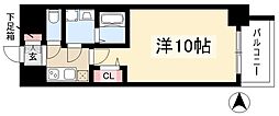 プレサンス上前津プレス 1Kの間取図画像