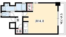プライムメゾン東桜 ワンルームの間取図画像