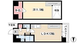 丸の内スクエア 1LDKの間取図画像