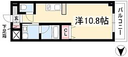 セントフィオーレ神宮 ワンルームの間取図画像