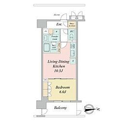ラフィシア上前津 1LDKの間取図画像