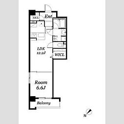 ロイヤルパークス千種 1LDKの間取図画像