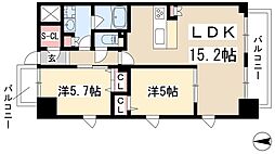 ArthurHara 2LDKの間取図画像