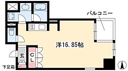 グランアベニュー栄 ワンルームの間取図画像
