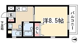 E-House 1Kの間取図画像