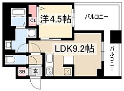 シトラスガーデン 1LDKの間取図画像