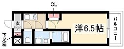 S-RESIDENCE今池駅前 1Kの間取図画像