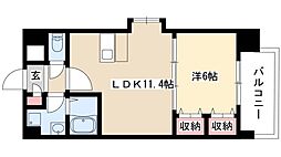 フラットS 1LDKの間取図画像