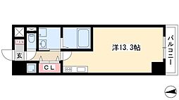 マリオン千種 ワンルームの間取図画像