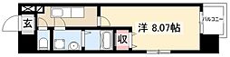 マリオン千代田 1Kの間取図画像