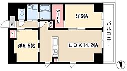 Arcus金山 2LDKの間取図画像