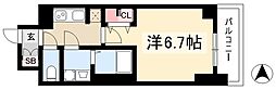S-RESIDENCE熱田2 1Kの間取図画像