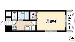 セイブステイツ野並 1Kの間取図画像