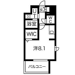 パルティール吹上アネックス ワンルームの間取図画像