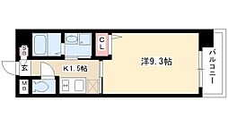 TOYOOKA　APARTMENT 1階1Kの間取り