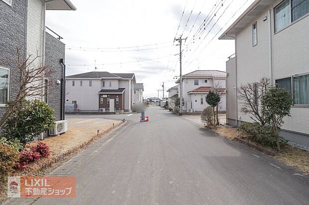 前面道路です。