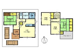 紀の川市貴志川町北山683-3 4LDKの間取り