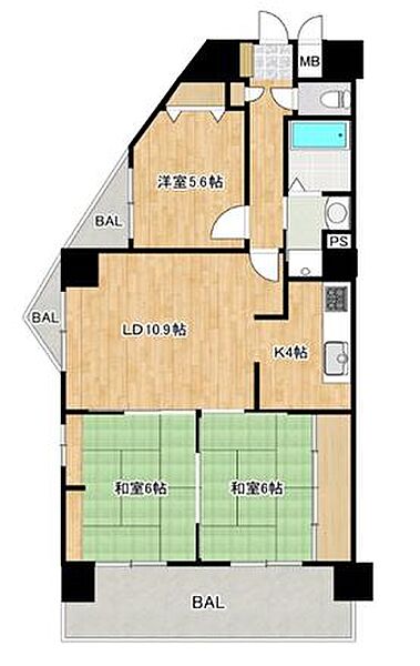間取りを拡大表示