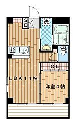 エントピア（3） 3階1LDKの間取り