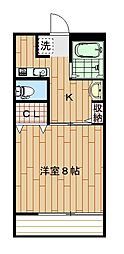 エントピア7 1Kの間取図画像