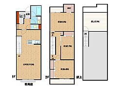 ハイツ田柄（仮称） 1階3LDKの間取り