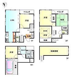 黒澤貸家 3階5LDKの間取り
