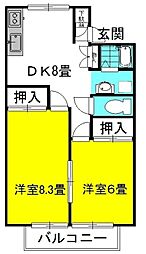 間取図画像 2DK