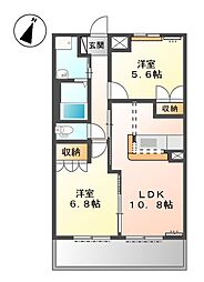 間取図画像 2LDK