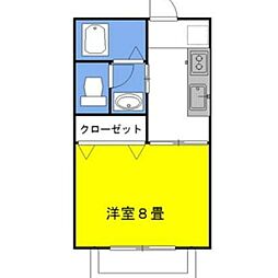 グラシアス・オーレ1st 1Kの間取図画像