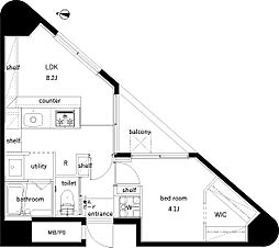 間取図画像 1LDK