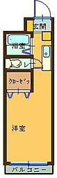 メゾン・ラベンダー5 ワンルームの間取図画像