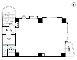 ラ・フォンテーヌビル ワンルームの間取図画像
