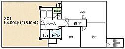 第五東ビル ワンルームの間取図画像