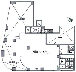 NCビル ワンルームの間取図画像