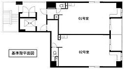 A・M京橋ビル ワンルームの間取図画像