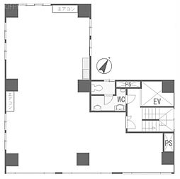 秋山ビル ワンルームの間取図画像