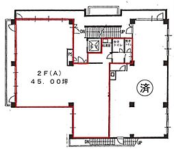 御成門コープ ワンルームの間取図画像