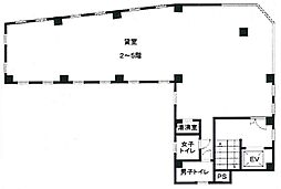 松亀センタービル2 ワンルームの間取図画像