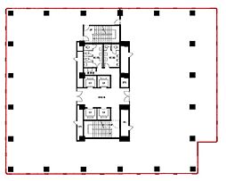 横浜東芝ビル ワンルームの間取図画像