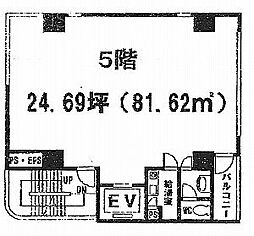 みさきビル ワンルームの間取図画像