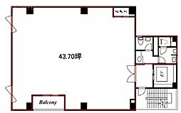 赤坂伊藤ビル ワンルームの間取図画像