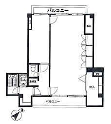 赤坂三基ビル ワンルームの間取図画像