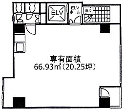 クリエイトビル ワンルームの間取図画像